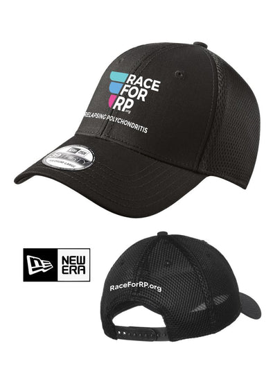 Adjustable New Era Sport Mesh Hat - Black