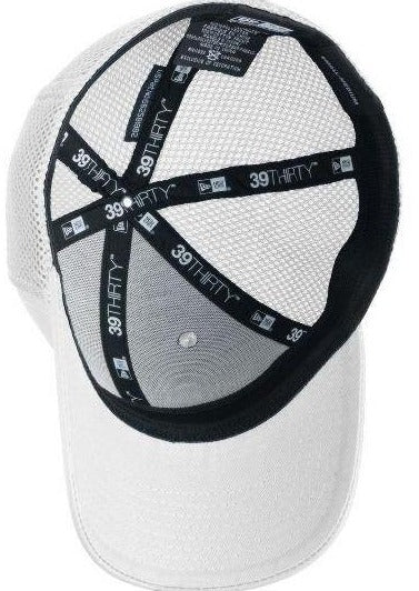 Adjustable New Era Sport Mesh Hat - White